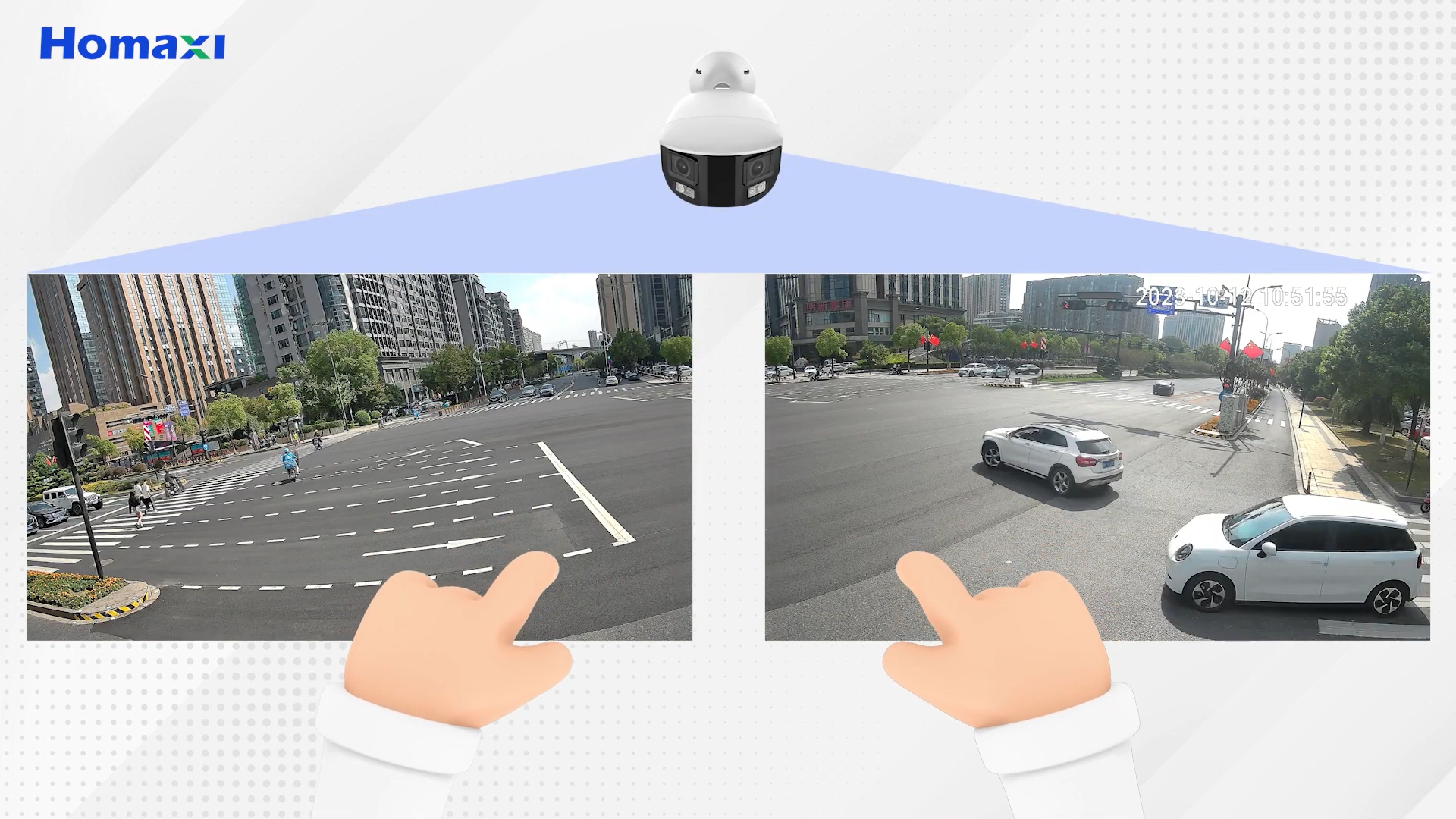 dual lens cameras, security cameras, home security, business security, Homaxi, AI security